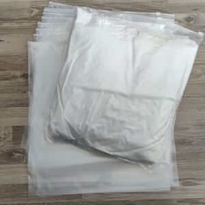 18*20 Inch Uline Clear Slide Zip Storage Bags Set Of 10